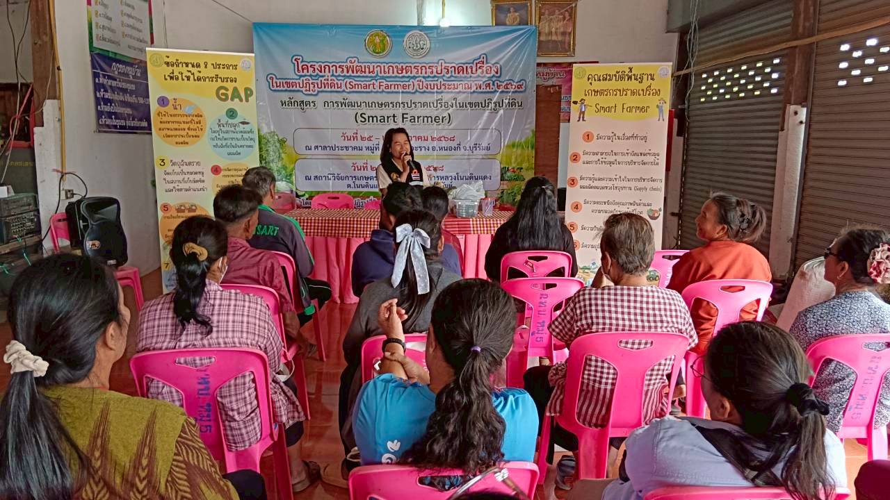 title - ส.ป.ก.บุรีรัมย์ ดำเนินการฝึกอบรมเชิงปฏิบัติการโครงการพัฒนาเกษตรกรปราดเปรื่องในเขตปฏิรูปที่ดิน (Smart Farmer) ปีงบประมาณ พ.ศ. 2569 ระหว่างวันที่ 25 - 27 ธันวาคม 2568